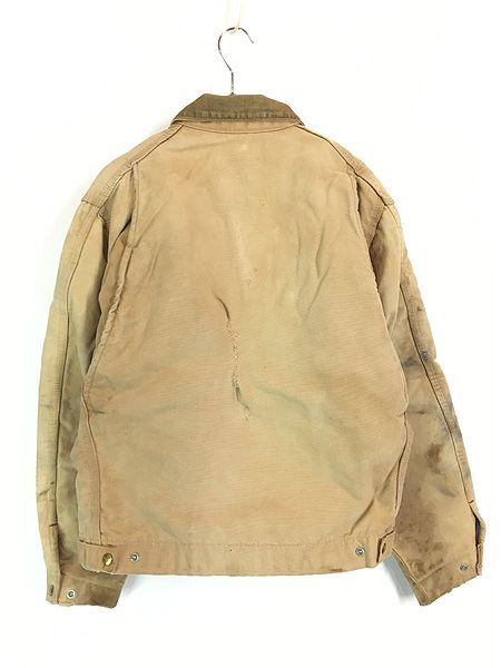 古着 70s Carhartt 裏地 ストライプ ブランケット リペア フェード