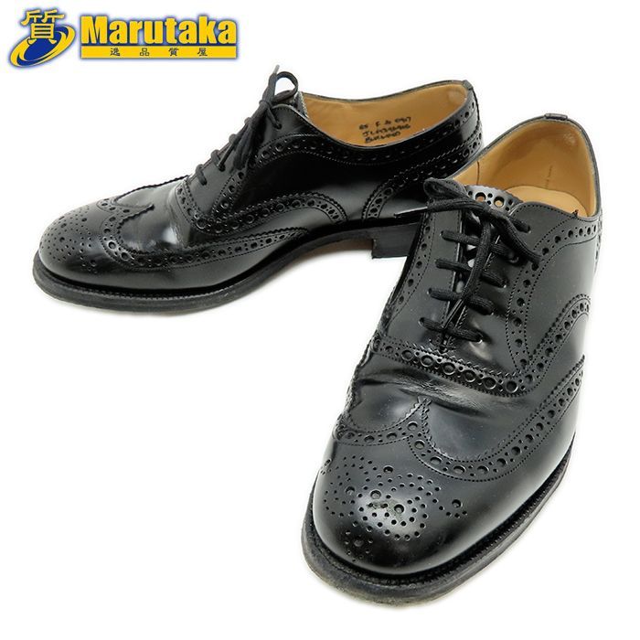 【極上美品】Church's BURWOOD フルブローグシューズ ブラック 中古)チャーチ/レディース/BURWOOD WG/バーウッド/フルブローグ☆n227