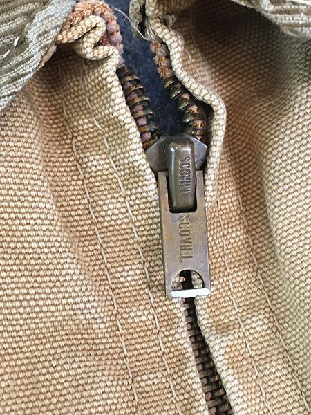 古着 70s Carhartt 裏地 ストライプ ブランケット リペア フェード