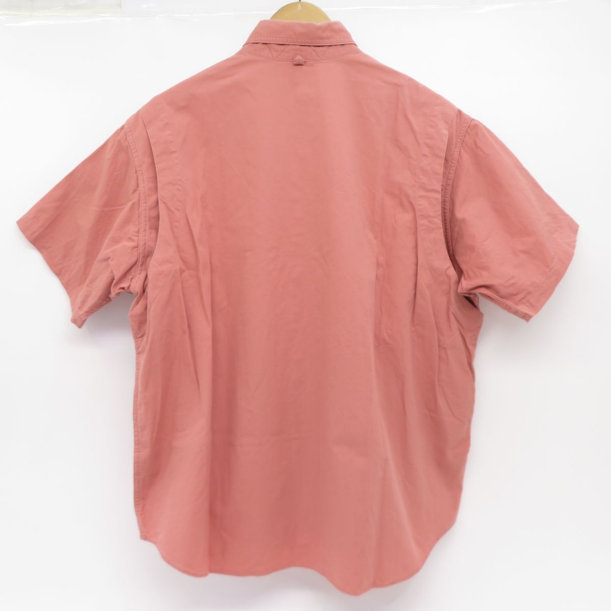 ノースフェイス パープルレーベル ボタンダウン フィールド ショートスリーブ シャツ Mサイズ ピンクジンジャー