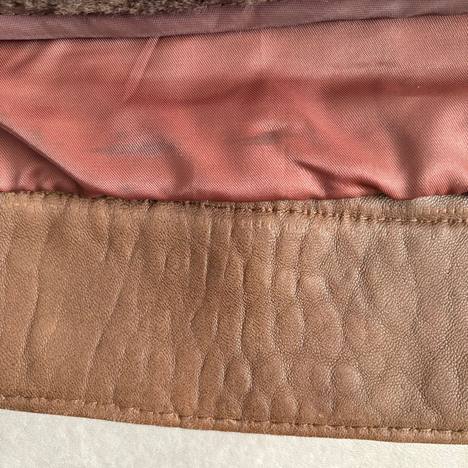 G-1 レザーフライトジャケット 2WAY 短丈 ブラウン - メルカリ