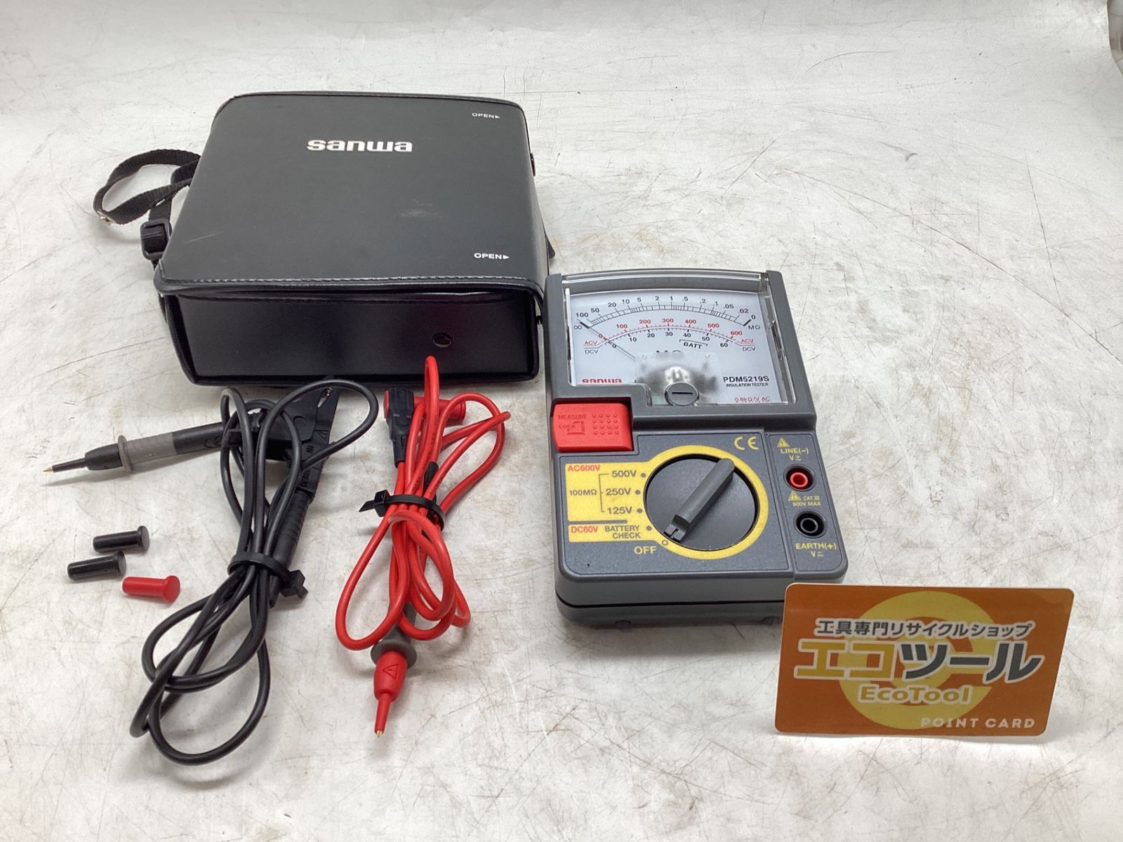 SANWA サンワ 絶縁抵抗計 PDM 5219 S エコツール豊田インター店 M 02