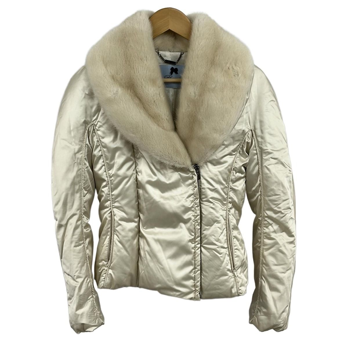 ブルマリン ブルゾン サイズI 42 レディース - アイボリー 長袖 ミンク 冬