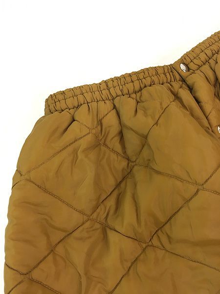  古着 60 s 防寒 中綿 パデッド キルティング オーバー パンツ マスタード W 26 37 L 29 その他 パンツ