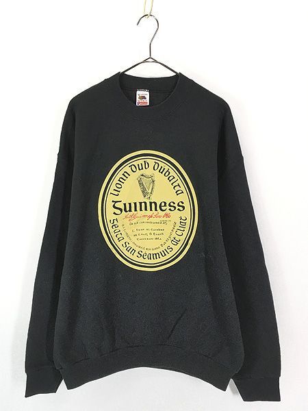 スウェット 古着 80s Guinness ギネス 企業 ビール XL ラグラン 古着 90s USA製 Guinness ギネス ビール 企業 ロゴ スウェット