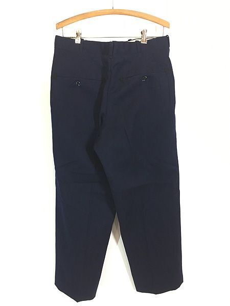 古着 60 s SACO Uniforms アローポケット ミリタリー ウールギャバジン パンツ ストレート ミント!! 36 R