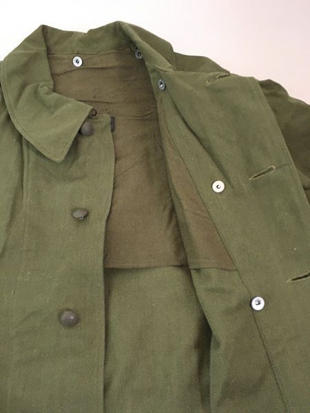 古着 40-50s フランス軍 M35 ミリタリー コットン キャンバス モーター