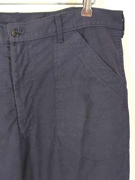 古着 70 s 米軍 US NAVY Utility Dark Blue ミリタリー ステンシル ネイビー ベイカー パンツ フ 40 R