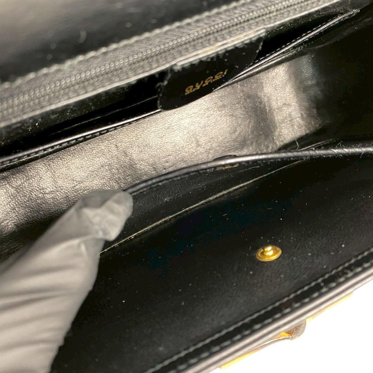 GUCCI オールド グッチ フェルト カーフ レザー ハンドバッグ 44万新品