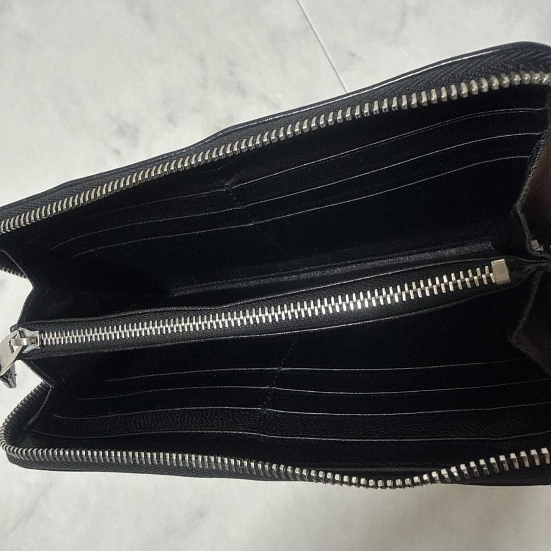 BALENCIAGA クラシック ラウンドファスナー スタッズ ブラック - メルカリ