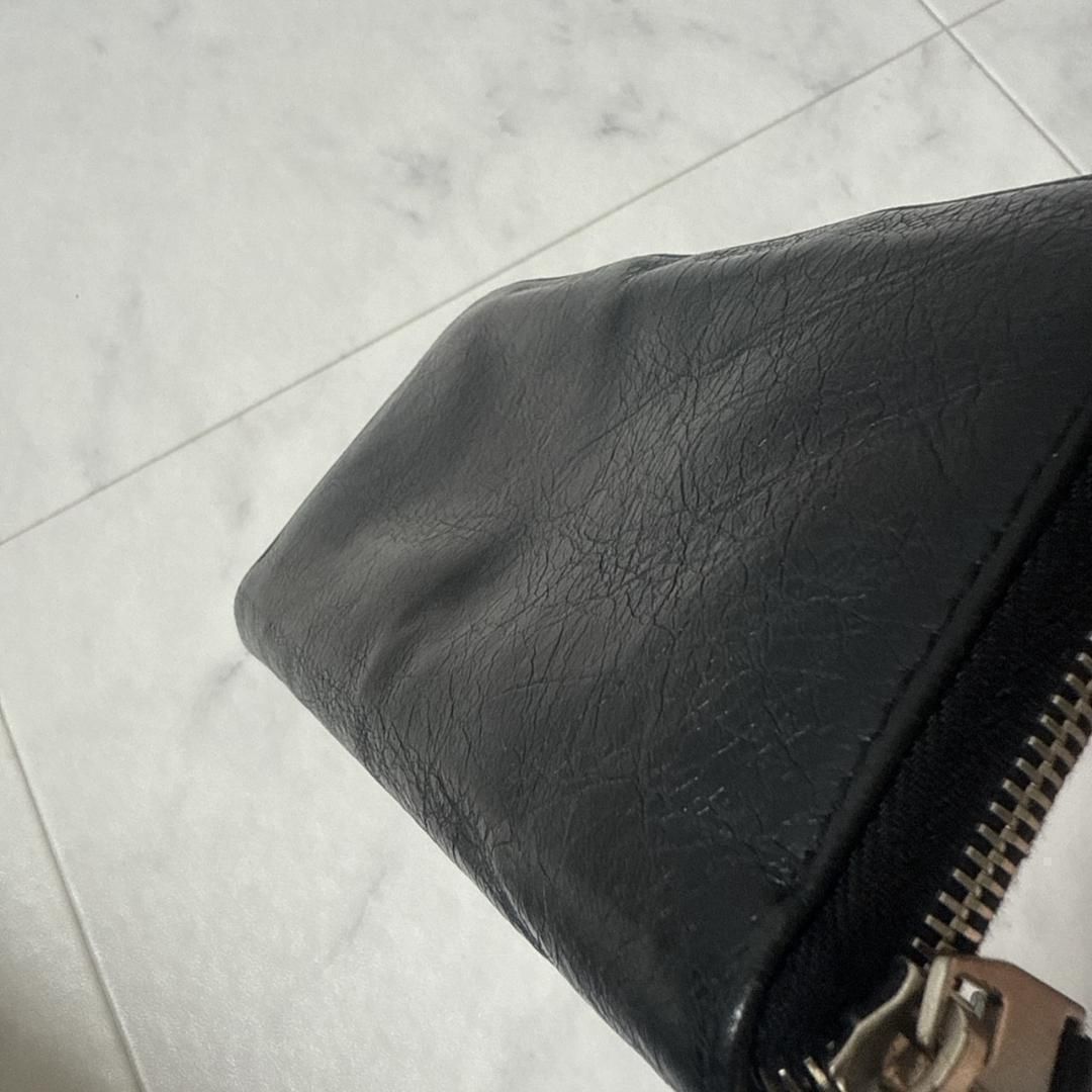 BALENCIAGA クラシック ラウンドファスナー スタッズ ブラック - メルカリ