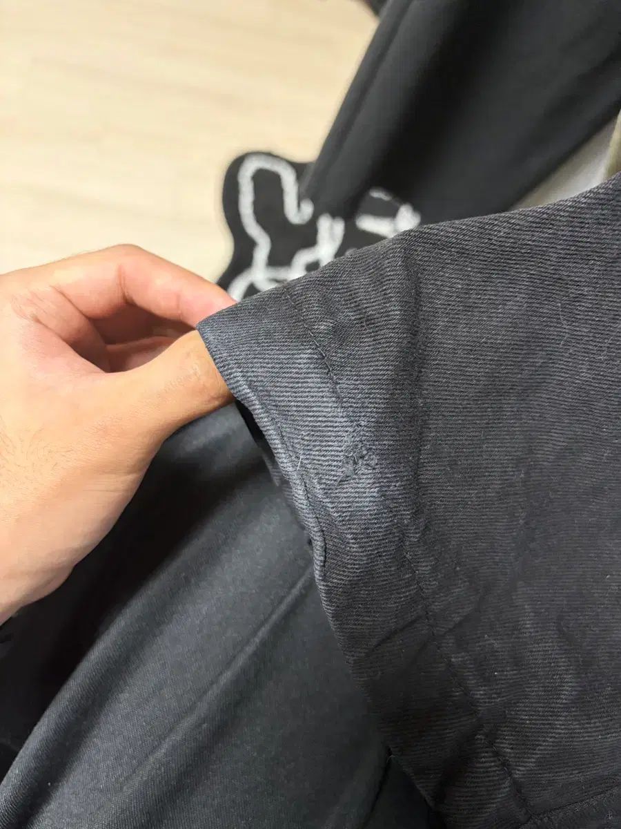 サンサンギアー コットンウェーブパンツ ブラック 3