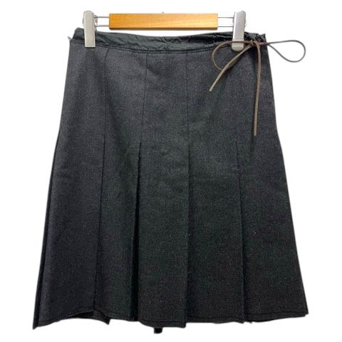 プラダスポーツ PRADA SPORT スカート プリーツ フレア ウール混
