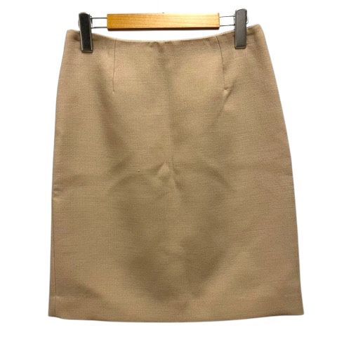 プラダ PRADA スカート 台形 タイト ウール バックスリット 無地 ミニ