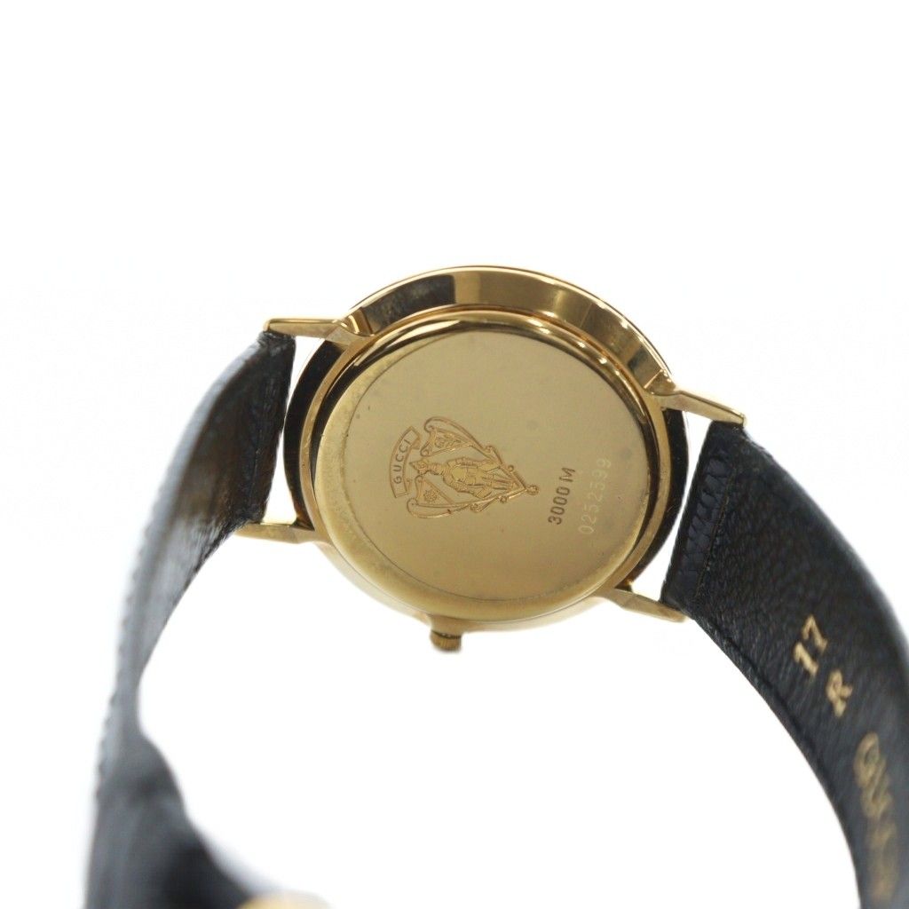 グッチ GUCCI 3000M 腕時計 ウォッチ クォーツ ローマン ラウンド