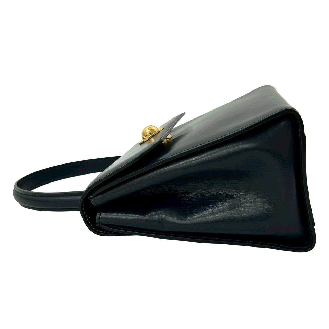 極 美品 袋付 CELINE セリーヌ ヴィンテージ スターボール 金具 レザー