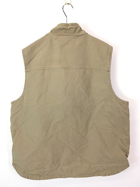 古着 Carhartt 裏ボア ベージュ ダック ハイネック 購入 ベスト XL