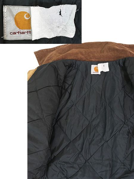 古着 80-90s Carhartt フェード ブラウン ダック パデット