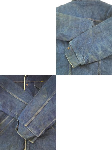 古着 70s USA製 Maverick 「Ranch Coat」 濃紺 デニム ボア ランチ
