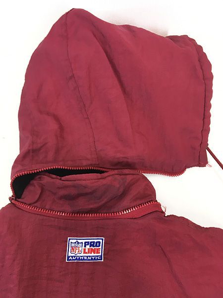 古着 90s NFL San Francisco 49ers フォーティナイナーズ 2way パデット ナイロン ジャケット パーカー L 古着 古着 90s NFL San Francisco 49ers フォーティナイナーズ 2way