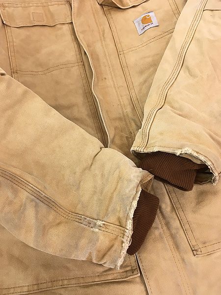 古着 80-90s Carhartt フェード ブラウン ダック パデット