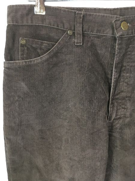 古着 80 s Lee 200-2821 ブラウン コーデュロイ パンツ コーズ ストレート W 33 L 29
