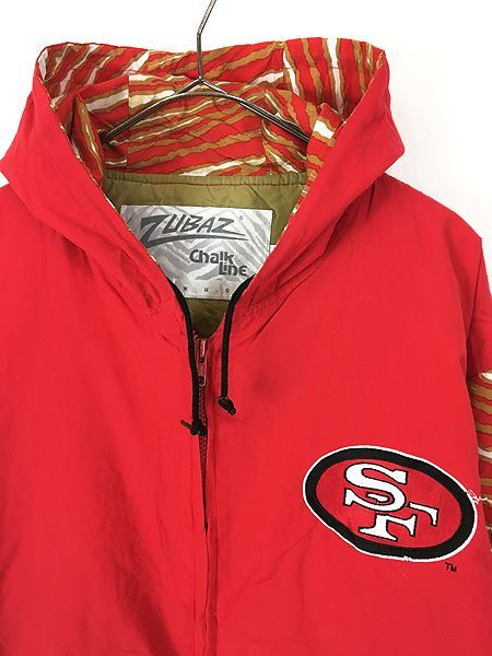 NFL 49ers ビンテージ 90s ナイロンジャケット アメフト 古着 ヴィンテージ 1990年代 NFL サンフランシスコ 49ers ナイロン