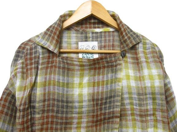 未使用】センソユニコ io comme io イオコムイオ 麻 リネン100％ 五分