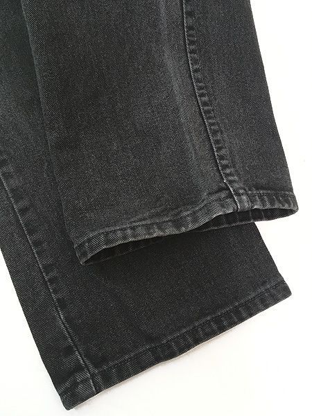 古着 90s 製 Levi's 566 サルファ ブラック デニム パンツ ジーンズ ワイドテーパード W33 L29 古着 90s Canada製 Levi's 566 サルファ ブラック デニム パンツ