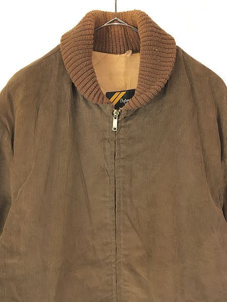 古着 古着 70s Sears パデッド キルティング ライナー ヘチマ襟 コーデュロイ ファラオ ジャケット コート XL TALL  70s Sears パデッド キルティング ライナー ヘチマ襟
