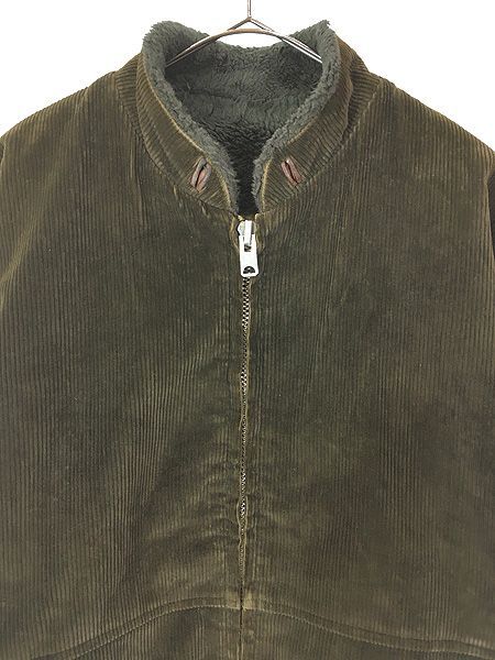 古着 60s USA製 Mighty Mac 「MAC CORD」 裏ボア 太畝 コーデュロイ マック セーリング ジャケット 44 