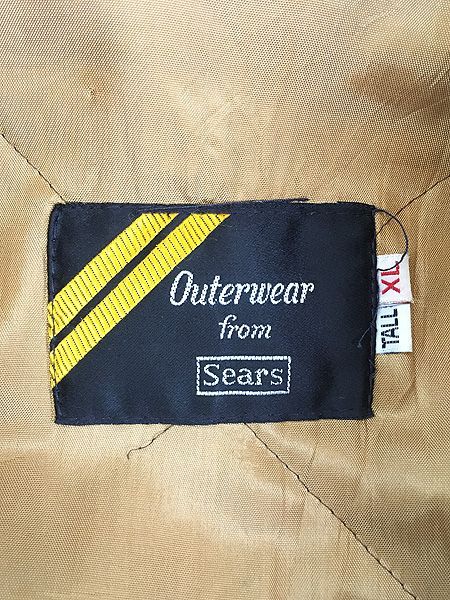 古着 古着 70s Sears パデッド キルティング ライナー ヘチマ襟 コーデュロイ ファラオ ジャケット コート XL TALL  70s Sears パデッド キルティング ライナー ヘチマ襟