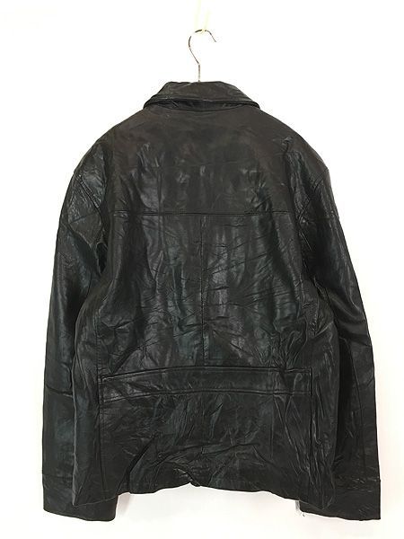古着 90s CHAPS Ralph Lauren 本革 カウ レザー スウィング トップ
