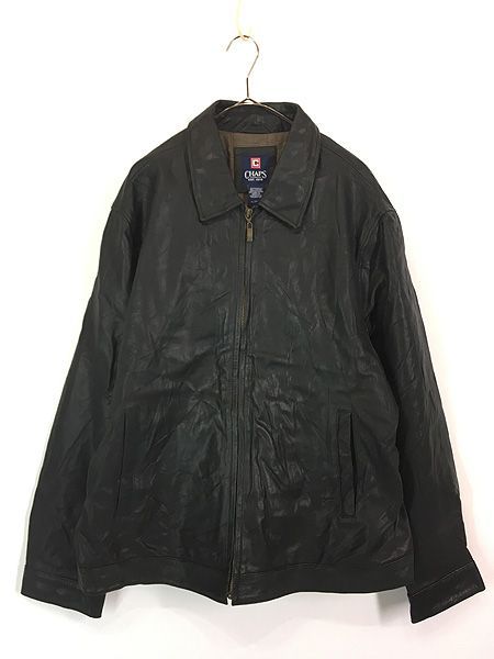 古着 90s CHAPS Ralph Lauren 本革 カウ レザー スウィング トップ