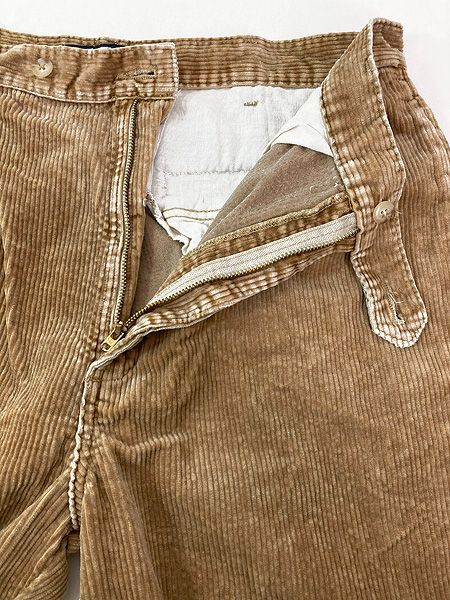 古着 90 s Polo Ralph Lauren 太畝 コーデュロイ タック パンツ ストレート ベージュ W 33 L 31 パーカー スウェット