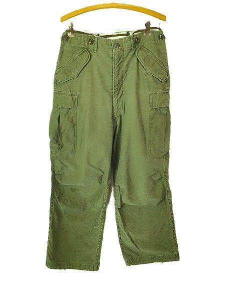 古着 50 s 米軍 US ARMY M-51 ヘビー コットンサテン フィールド カーゴ パンツ S-L
