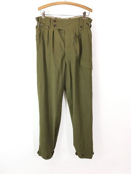 古着 !! 50 s オーストラリア軍 片ポケ 5ポケット ミリタリー ウール グルカ バトルドレス カーゴ パンツ 13