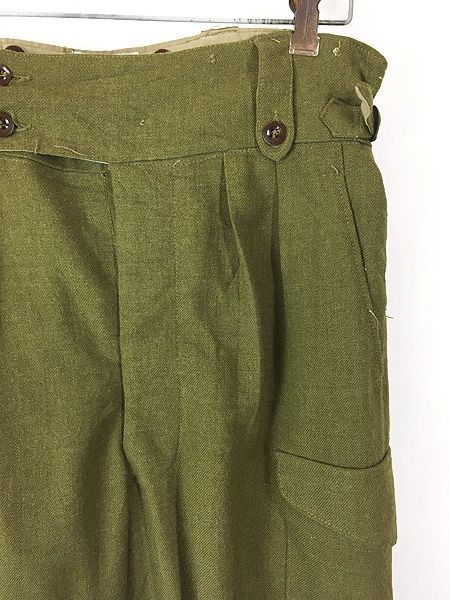 古着 !! 50 s オーストラリア軍 片ポケ 5ポケット ミリタリー ウール グルカ バトルドレス カーゴ パンツ 13