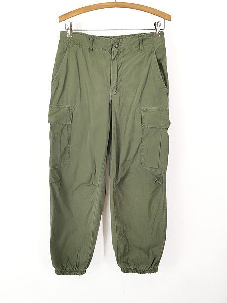 古着 60 s 米軍 US 4 th リップストップ ポプリン ジャングル ファテーグ トロピカル カーゴ パンツ リメイク S-R