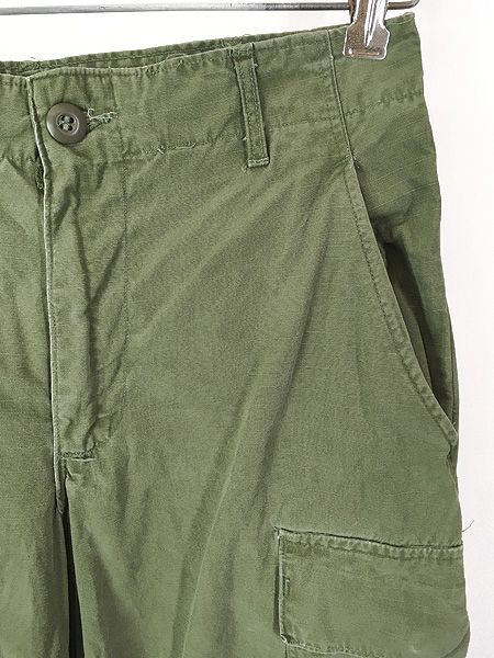 古着 60 s 米軍 US 4 th リップストップ ポプリン ジャングル ファテーグ トロピカル カーゴ パンツ リメイク S-R