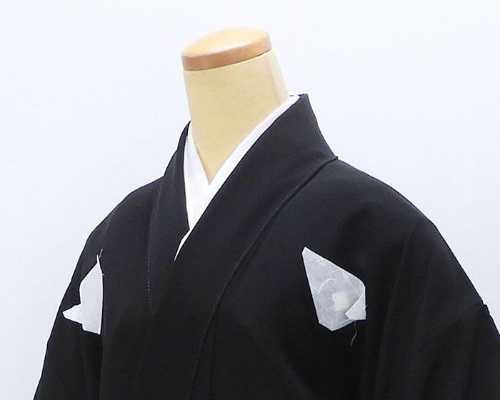  留袖 正絹 時代 風景 身丈158 cm 裄丈64 角立四つ目 黒留袖 未着用 着物 結婚式 披露宴 f 4095 黒留袖 着物