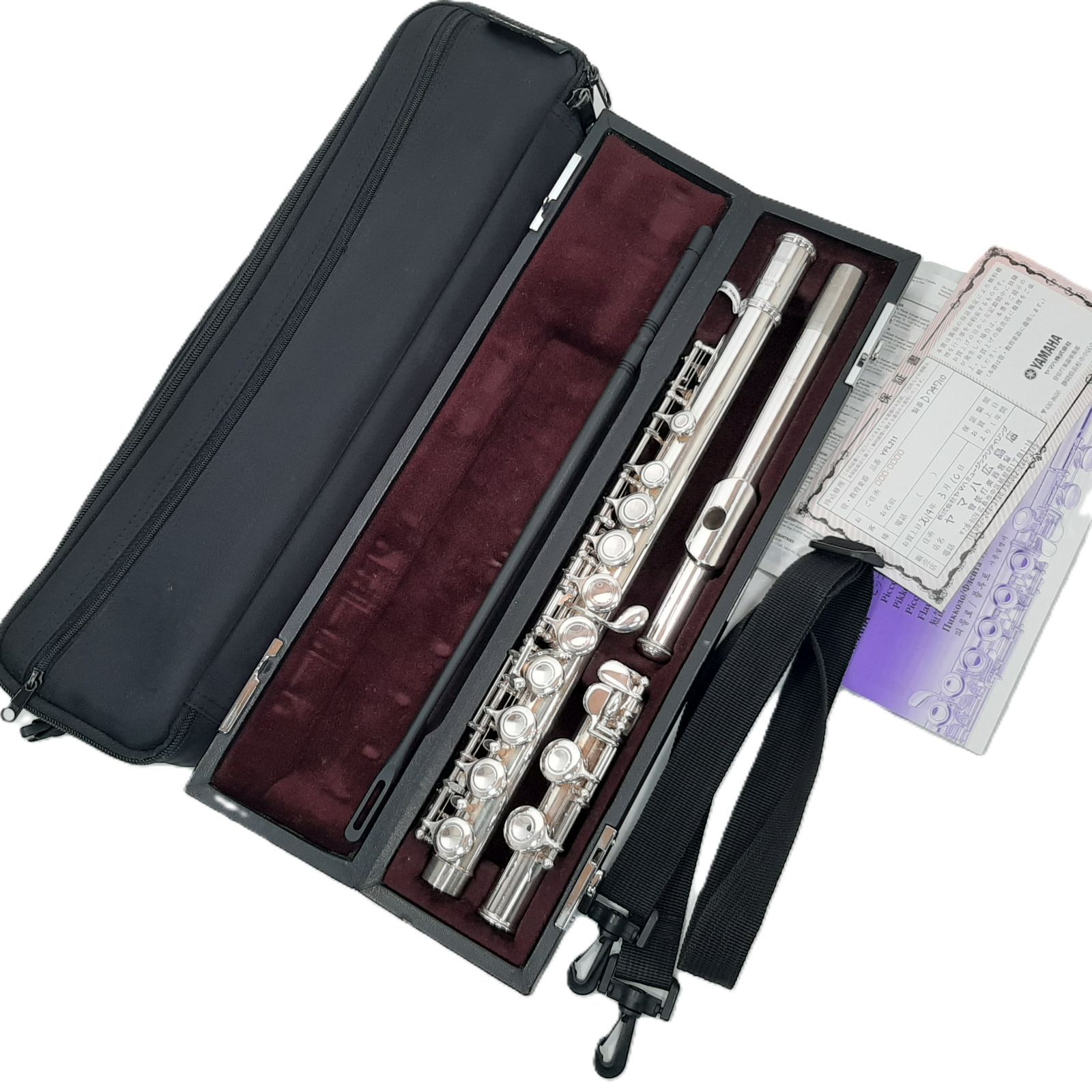 定番! YAMAHA YFL-211S フルート 管楽器 ケース付属 YAMAHA YFL-211 ヤマハ フルート ハードケース・ソフトケース付き
