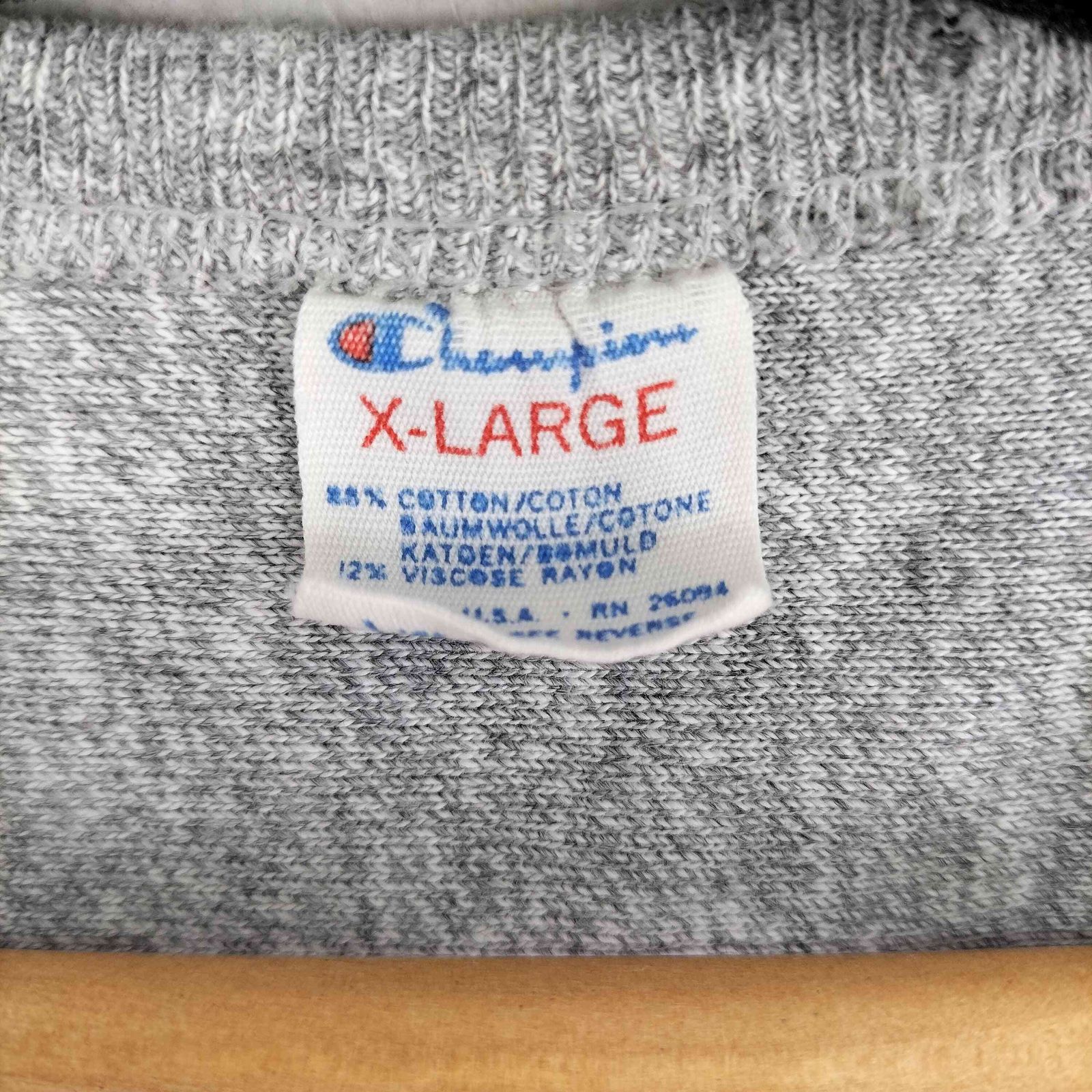 チャンピオン Champion 80S トリコタグ 3段カレッジプリント S/S V