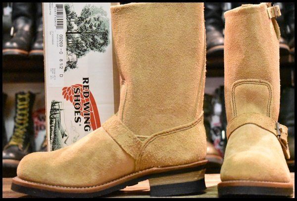 8.5D 箱付 未使用 18年】レッドウィング 9269 スエード エンジニア