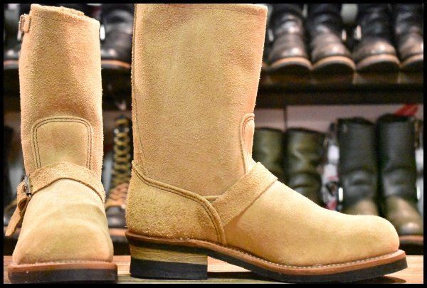 8 5 D 18年 レッドウィング 9269 スエード エンジニア ブーツ タン ブルハイド ラフアウト 8268 redwing FA 535
