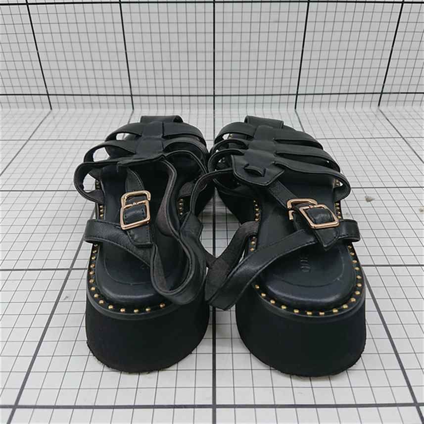 ◇ Θ オデット エ オディール Odette e Odile レザーグルカサンダル