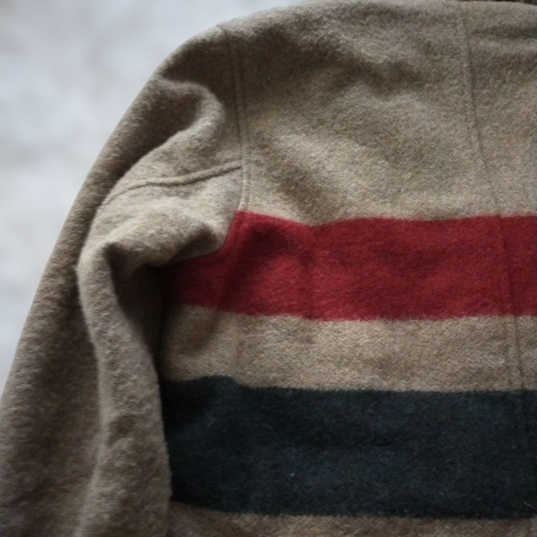 schott wool rich ショット ウールリッチ別注 ウールピーコート ストライプ柄 32 チェックシャツ ピーコート ウールコート 