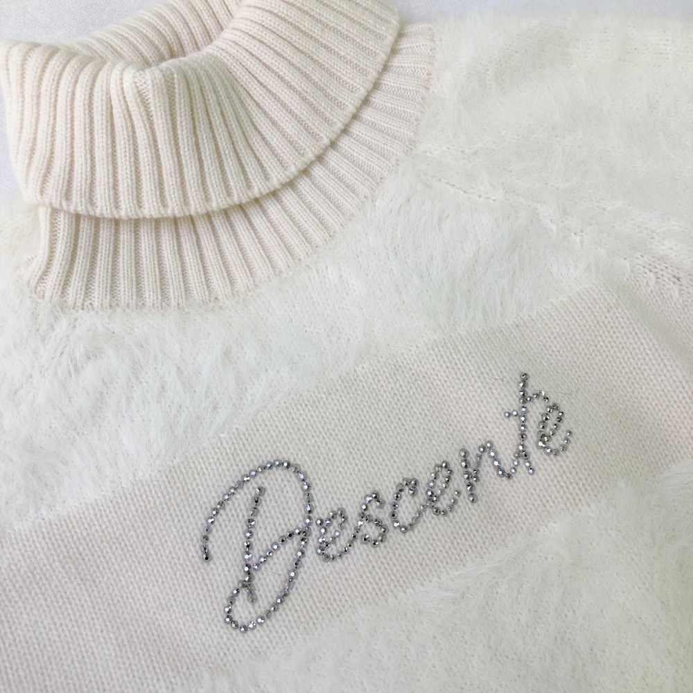 サイズ：M DESCENTE GOLF デサントゴルフ ; ファー タートルネック