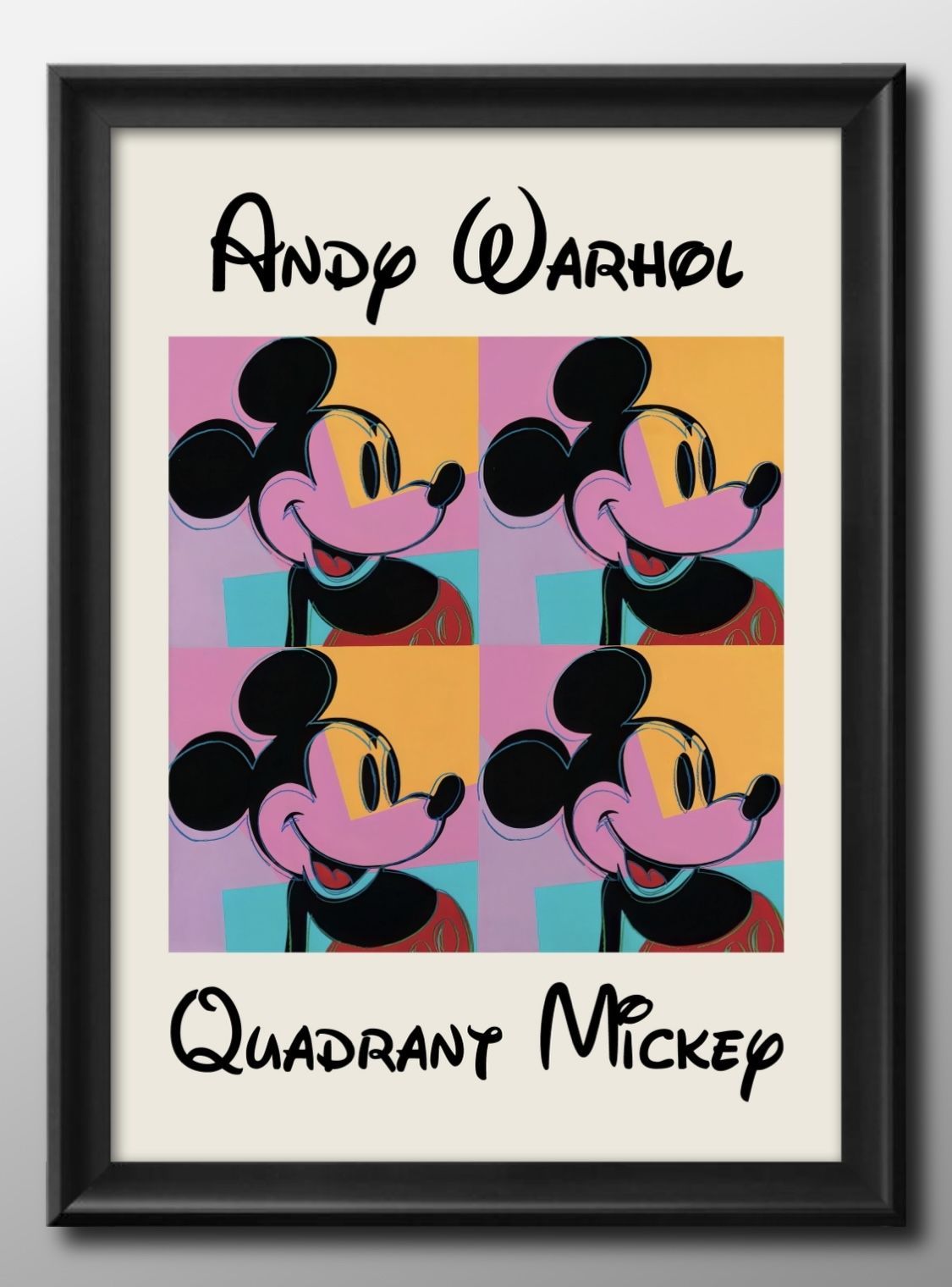 15393アンディ ウォーホル クラシックミッキー アート A3 サイズ