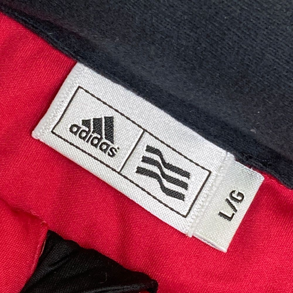 サイズ：L ADIDAS GOLF アディダスゴルフ ハーフジップ 半袖ダウン